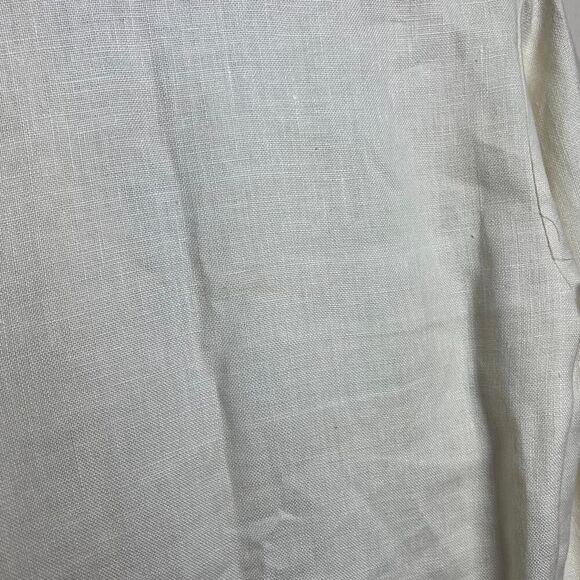 Tory Burch Cream Linen Tunic with Embroidery Accents Sz. 4 - Picture 9 of 9